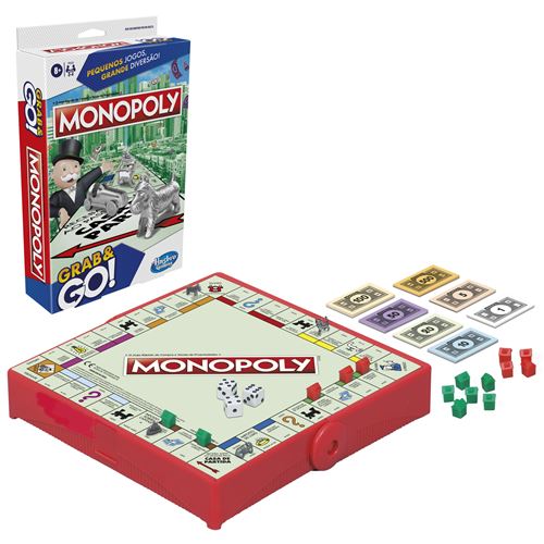 Jogo de Tabuleiro Monopoly Grab & Go! - Hasbro Gaming Hot on Sale