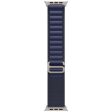 Bracelete Loop Alpine Apple para Apple Watch Ultra 49mm M - Azul Navy Titânio Natural Sale