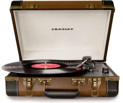 Crosley Executive Portable USB Turntable - Black Brown Cheap