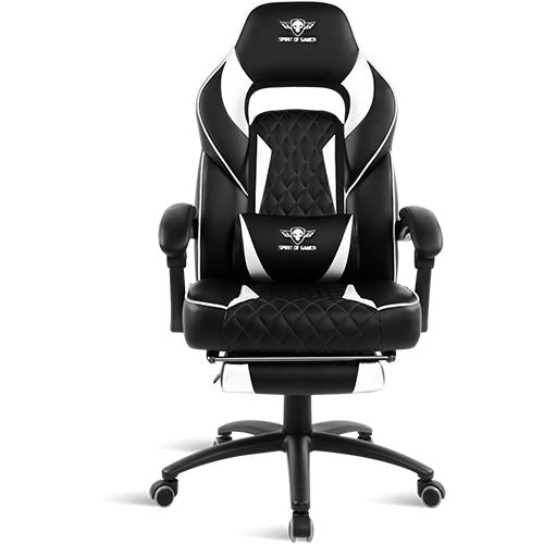 Cadeira de Gaming SOG Mustang - Preto  Branco Hot on Sale