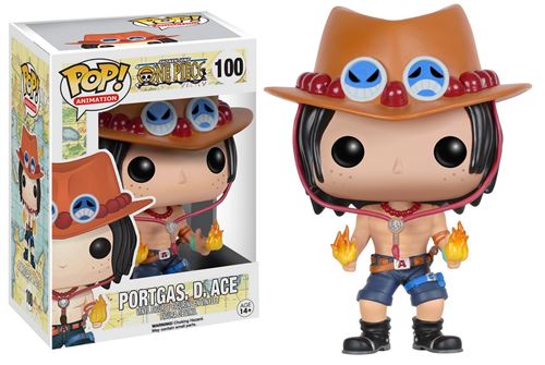 Funko Pop! Animation Figura de Vinyl One Piece: Portgas.D. Ace - 100 Fashion