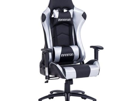 Cadeira Gaming Infiniton Gseat-02 Preto   Prateado Online Sale