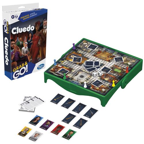 Jogo de Tabuleiro Cluedo Grab & Go! - Hasbro Gaming Fashion