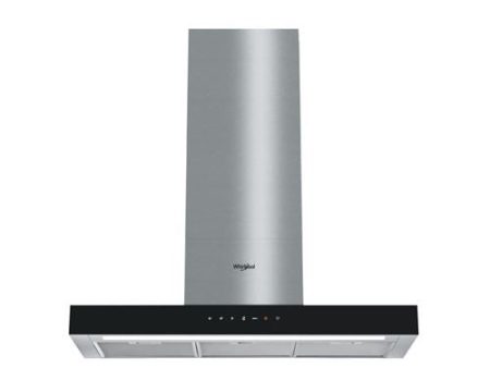 Exaustor de Parede Whirlpool WHBS 92F LT K | 114x89,8x45,5 cm | 750 m³ h | 62 dB | A | Aço inoxidável Fashion