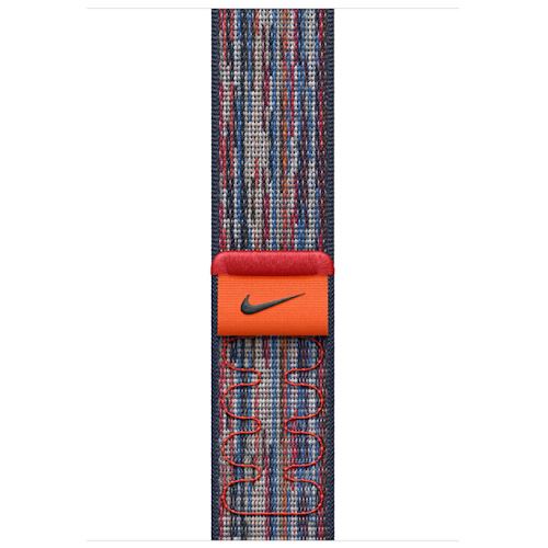 Bracelete Loop Desportiva Nike para Apple Watch 46mm - Azul Vermelho Sale