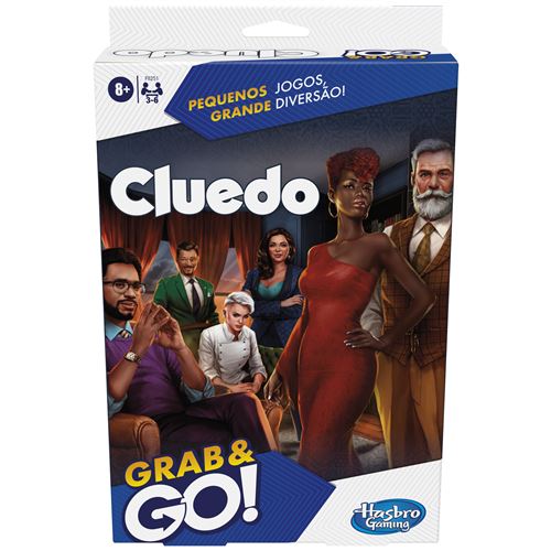 Jogo de Tabuleiro Cluedo Grab & Go! - Hasbro Gaming Fashion