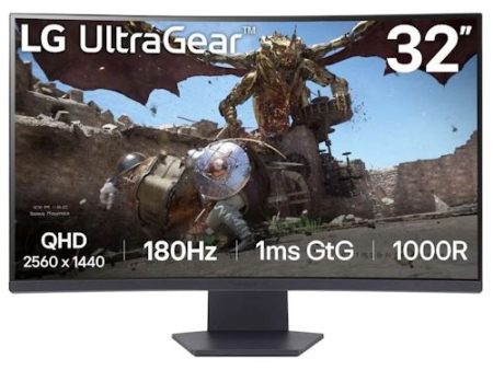 Monitor Gaming Curvo LG 32GS60QC-B | 32  | QHD | 1 ms | 180 Hz For Cheap