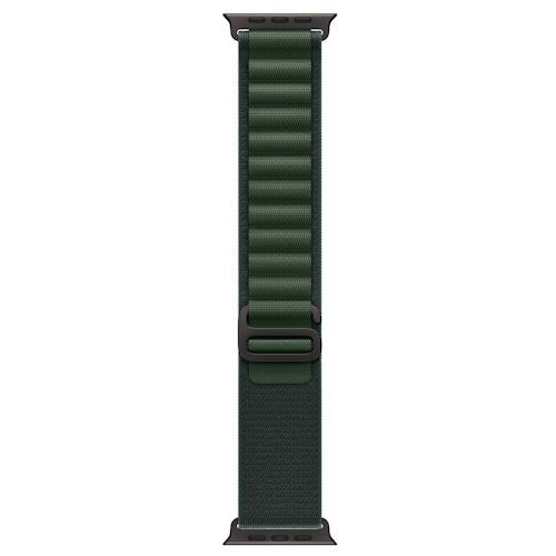 Bracelete Loop Alpine Apple para Apple Watch Ultra 49mm M - Verde Escuro Titânio Preto For Cheap