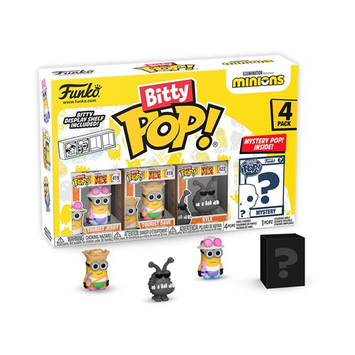 Funko Bitty Pop! Figura de Vinyl Minions 2: Young Gru 4 - Pack de 4 | Inclui Figura Mistério Discount