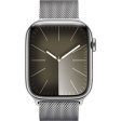 Apple Watch Series 9 GPS 45mm - Cellular - Aço Inoxidável Prateado | Bracelete Milanese Loop Prateado For Cheap