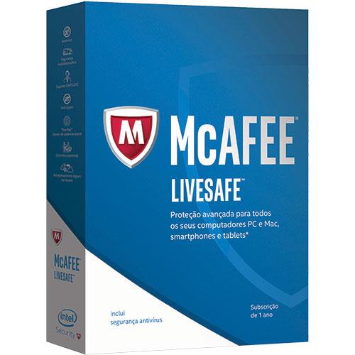 Antivírus McAfee LiveSafe 2017 (Todos os Dispositivos | 1 Ano) For Sale