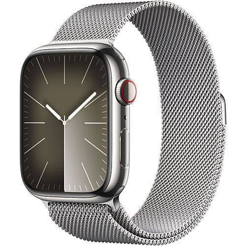 Apple Watch Series 9 GPS 45mm - Cellular - Aço Inoxidável Prateado | Bracelete Milanese Loop Prateado For Cheap